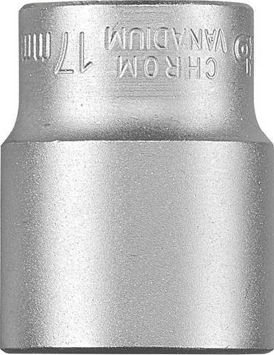 kwb Steckschlüsseleinsatz 17 mm mit 3/8 Zoll Antrieb aus Chrom-Vanadium in Silber - Bild 1
