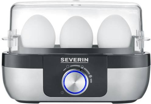 Severin Eierkocher EK 3163 in Schwarz mit Messbecher und Eierstecher aus Edelstahl, BPA-frei - Bild 1