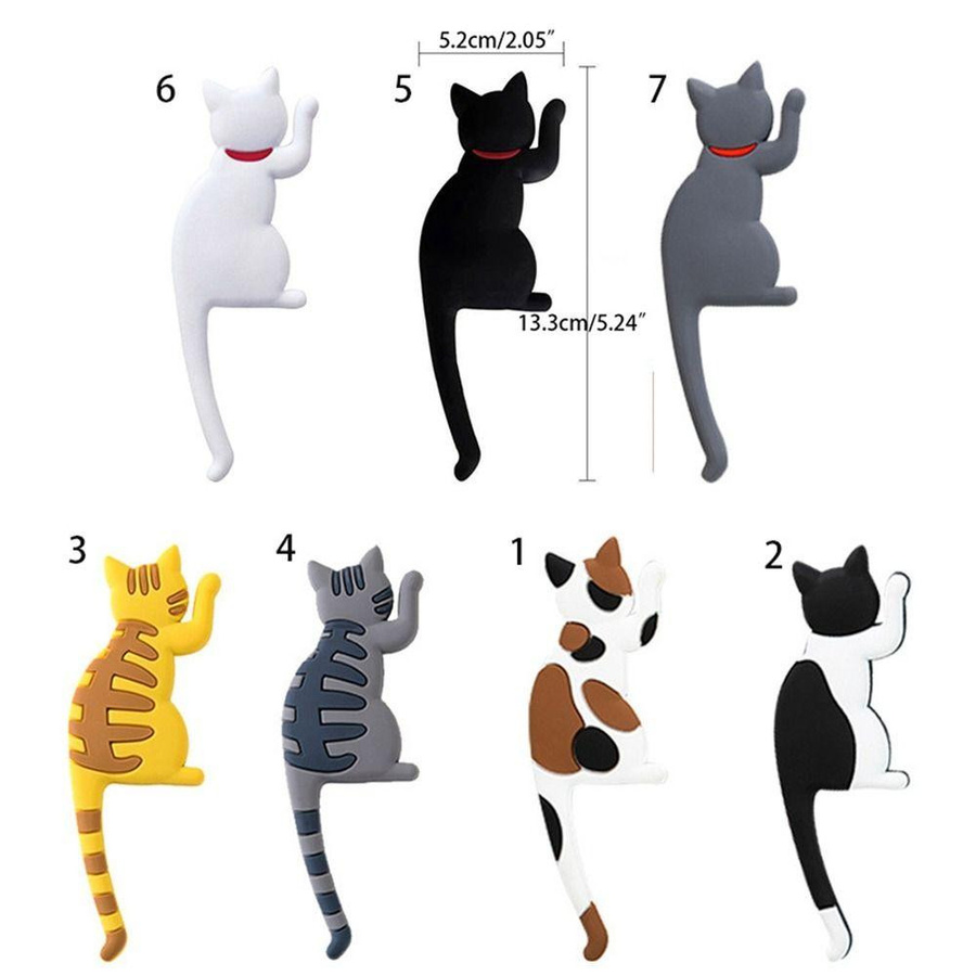 DHDH Multifunktions Katze Magnetischer Wandhalterung Haken und Kühlschrank Magnet Dekor in Multicolor - Bild 2