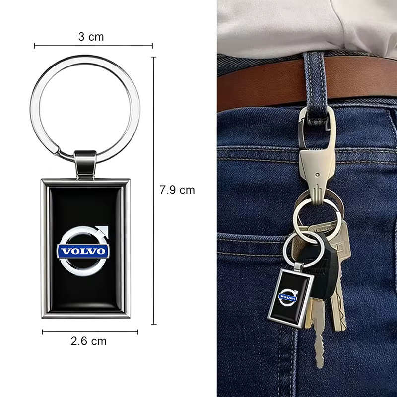 Volvo Schlüsselanhänger, Metall, 3D Auto-Logo - Bild 3