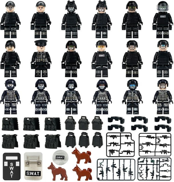 Interesting toys Spezialeinsatzkräfte Polizei, unbemannte Kinderbausteine, ab 14 Jahren - Bild 1