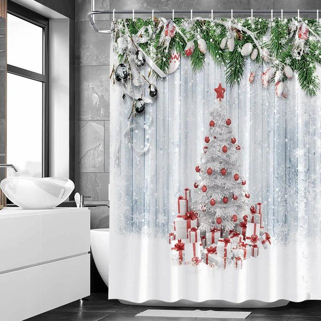 Duschvorhang von Household supplies MH mit Cartoon-Tier- und Pflanzenmotiv in Mehrfarbig, B/H: 90 x 180 cm - Bild 1