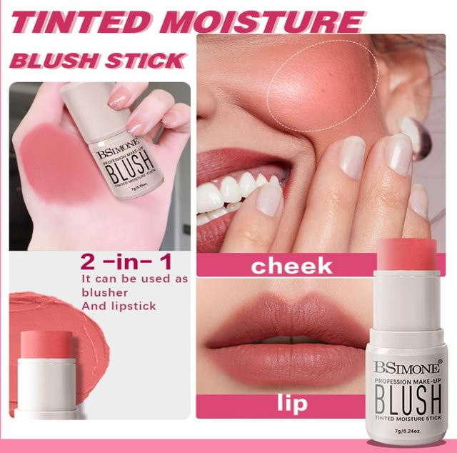 BSIMONE Highlighter-Infused Blush Stick - Bild 1