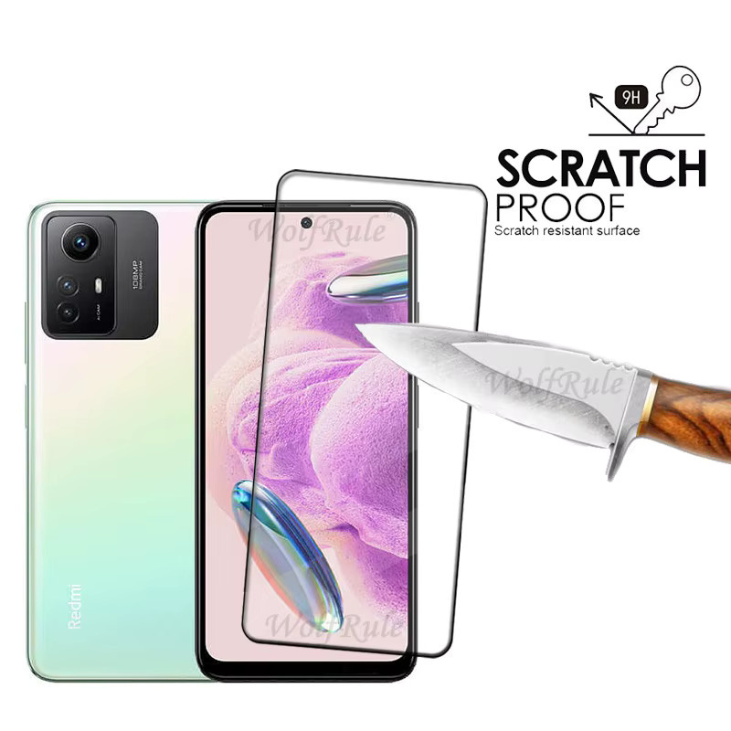 4er-Pack Xiaomi Redmi Note 12S Panzerglas Vollflächiger Displayschutz Transparent HD 9H Härte - Bild 2