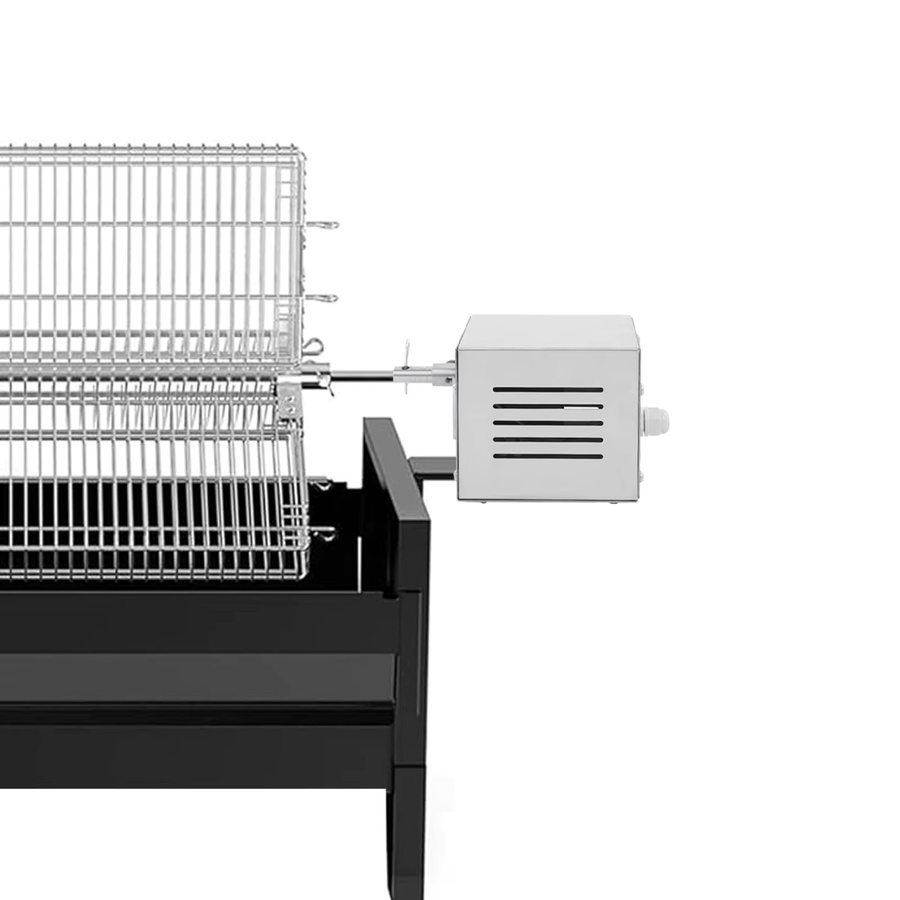 Elektrischer Rotisserie-Motor aus Edelstahl in Silber für BBQ-Grills mit 25 W Leistung - Bild 5