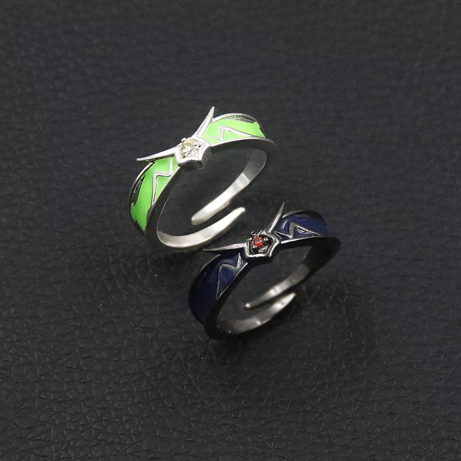 Brdwn Ring-Set, Silber, Kristall, Unisex - Bild 2