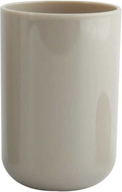 MSV Zahnputzbecher Inagua aus Polystyrol in Taupe/Beige, Durchmesser: 7,1 cm, Höhe: 10,5 cm - Bild 1