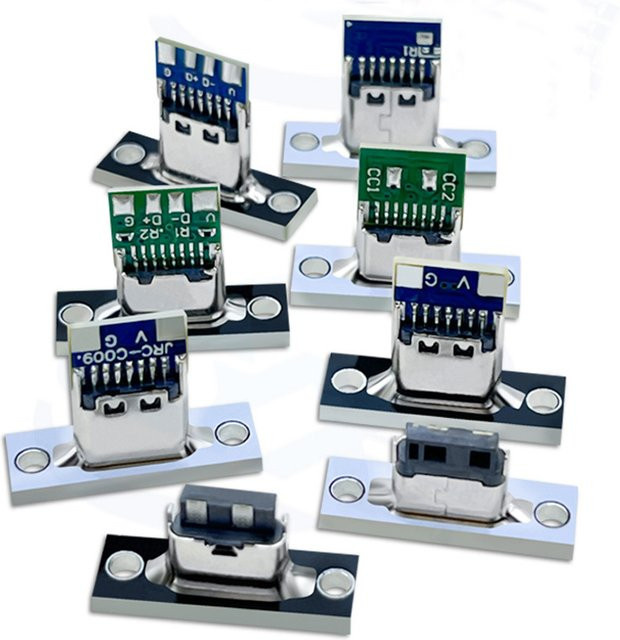 JCD USB-C Typ-C Buchsenanschluss USB 3.1 Ladeanschluss in verschiedenen Ausführungen (2-Pin, 4-Pin, 5-Pin, 6-Pin) für 3A/5A - Bild 1