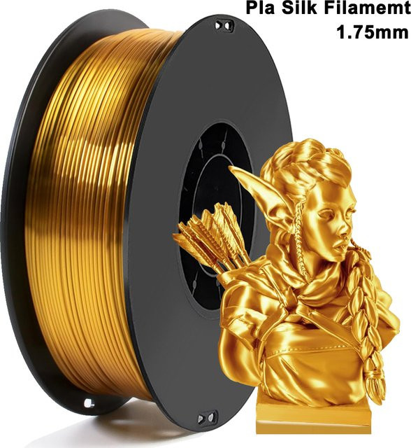 3D Maliang PLA Seidenfilament Gold 1,75mm für FDM 3D-Drucker - Bild 1