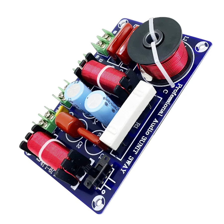 APWIKOGER 3-Wege Lautsprecher Frequenzteiler 250 W mit einstellbarem Crossover 5200 Hz-5500 Hz in Multicolor für dein Heimkino-Upgrade - Bild 2