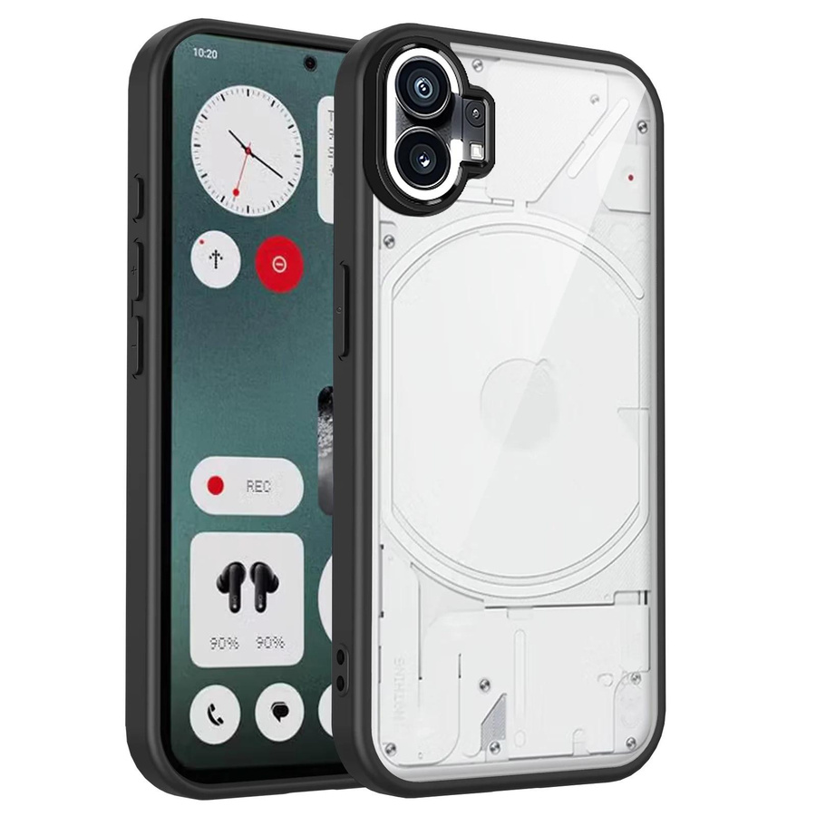 Bloom Habitat Air Cushion Handyhülle für Nothing Phone 1 5G, Stoßfestes Silikon Bumper Case, Transparent Matt - Bild 3
