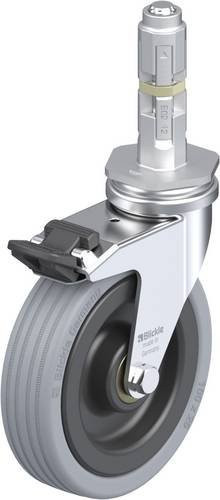 Blickle LRA-VPA 100K-FI-E02 Lenkrolle mit Feststeller in Schwarz-Grau, Rad-Durchmesser: 100 mm, Tragfähigkeit: 70 kg - Bild 1