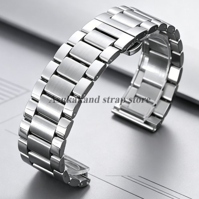 Uhrenarmband Edelstahl, Silber, Unisex - Bild 1
