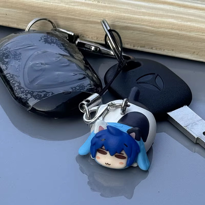 Bandai Chibi-Figuren Anime-Set Hatsune Miku Kaido Rin Suzu, Schlüsselanhänger, Kunststoff - Bild 3