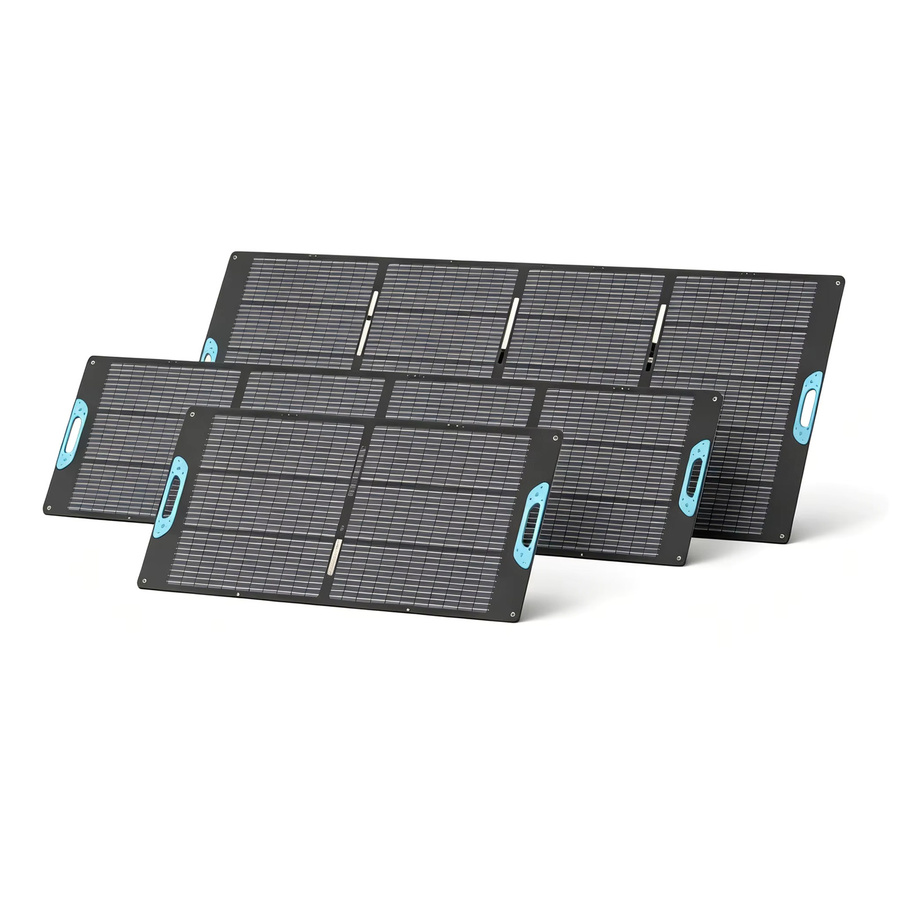 E-POWO Faltbares Solarpanel Tragbares Solarladegerät mit 23% Effizienz in Schwarz - Bild 7