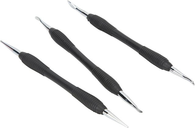 GoolRC Lederhandwerk Modellierwerkzeug Set aus Edelstahl in Schwarz, 3 Stück - Bild 1