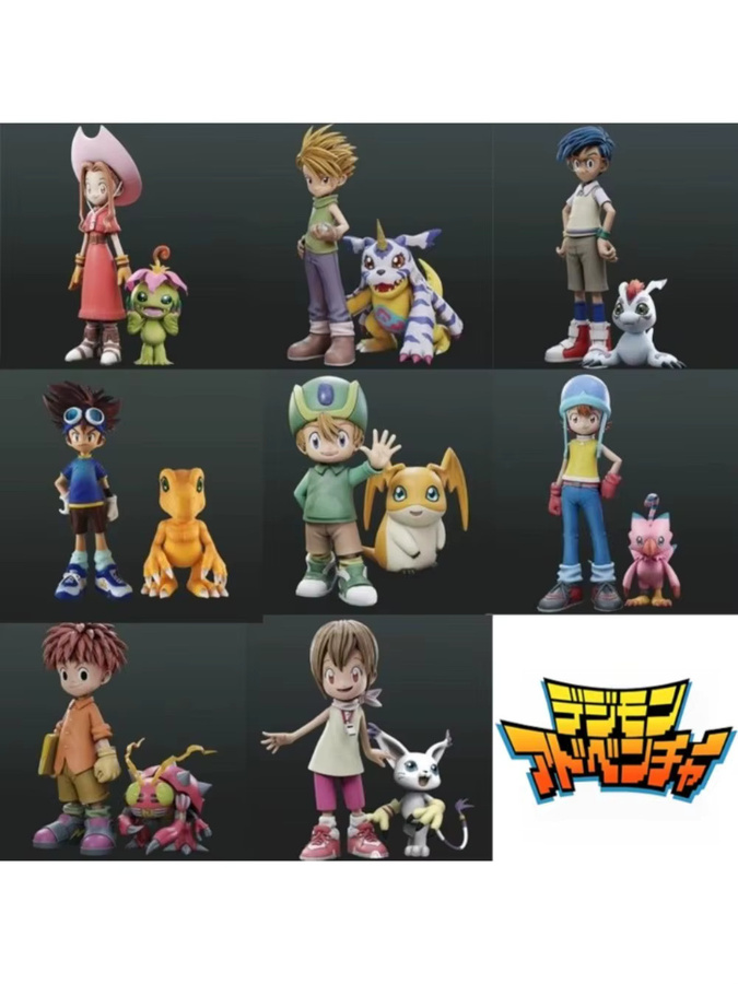Bandai Digimon Adventure Actionfiguren, 8-teiliges Set, PVC - Bild 3