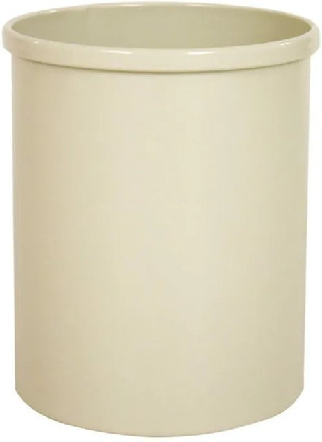 PROREGAL Runder Metall Papierkorb Weiß, Höhe: 30,5 cm, Durchmesser: 25,5 cm - Bild 1