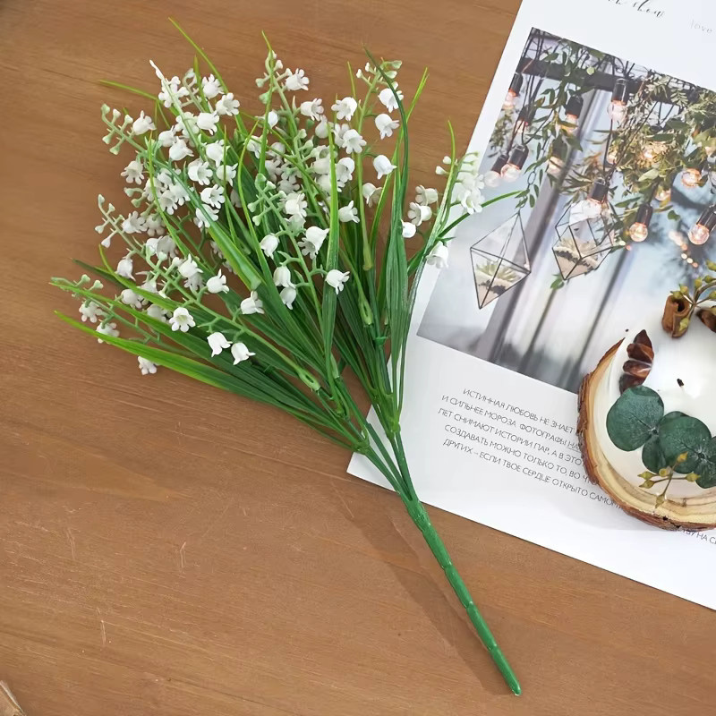 ZQCY Künstliche weiße Blumen als Tischdekoration für Hochzeiten und Boho-Deko - Bild 4