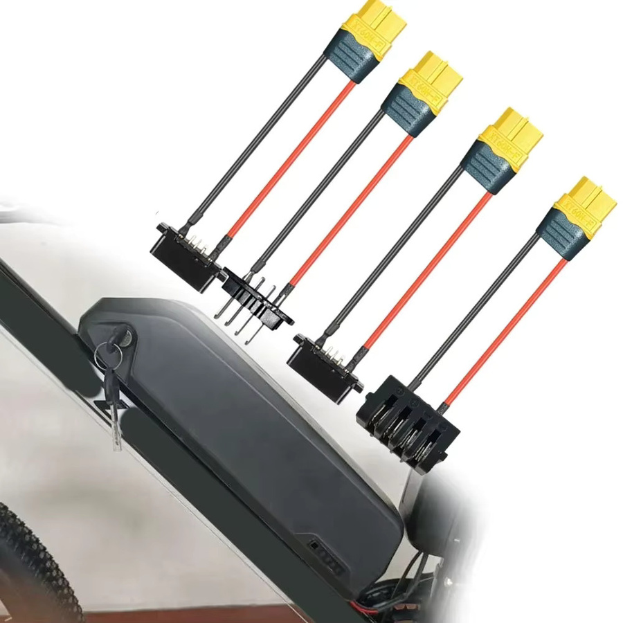 SPORTARC E-Bike Hailong Batterie Stecker Set, 4-Pin oder 5-Pin, Männlich oder Weiblich, Schwarz - Bild 2