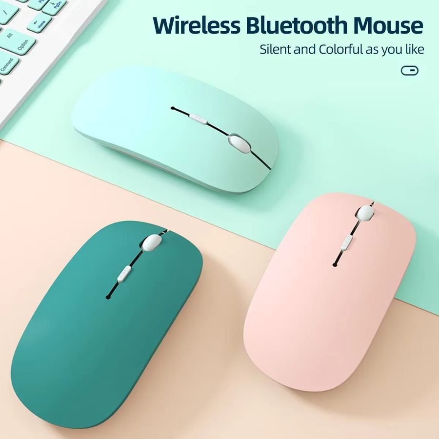 Congdi Kabellose Bluetooth-Maus in Lila für Laptop, Tablet und PC mit Silent-Funktion für Gaming und Arbeit - Bild 2
