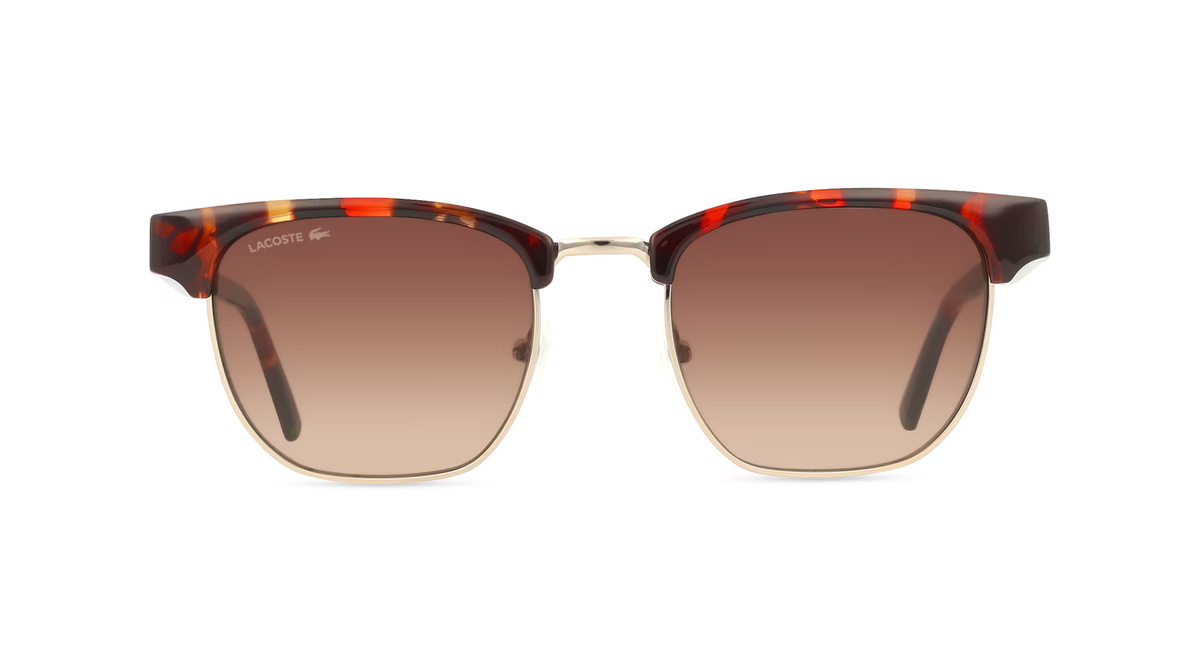 Lacoste L266S Sonnenbrille Browline, Vollrand, Kunststoff, braun, Herren - Bild 1