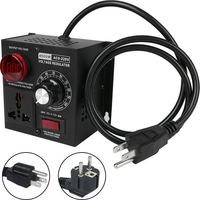 Silicon Electronics Hochleistungs-Spannungsregler mit variabler Spannung für AC 220V bis 4000W - Bild 1
