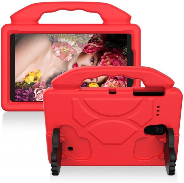 EVA Tablet-Hülle mit Ständer für Samsung Galaxy Tab 4 8.0 T330 T331, Tab A 8.0 T380 T385 T387, E 8.0 T375 T377 in Rot - Bild 1