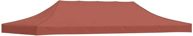 vidaXL Partyzelt-Dach für Faltpavillon in Terrakotta-Rot, B/T: 6 x 3 m, aus Polyester mit PVC-Beschichtung - Bild 1
