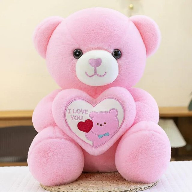 Yiran Health & Beauty Kawaii Liebe Plüschtier Bär, Rosa / Pink - Bild 1