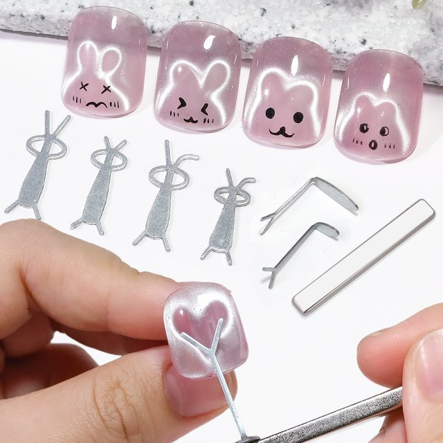 Misscheering Nail Art Magnet Set, Schimmernd, DIY Werkzeug - Bild 1