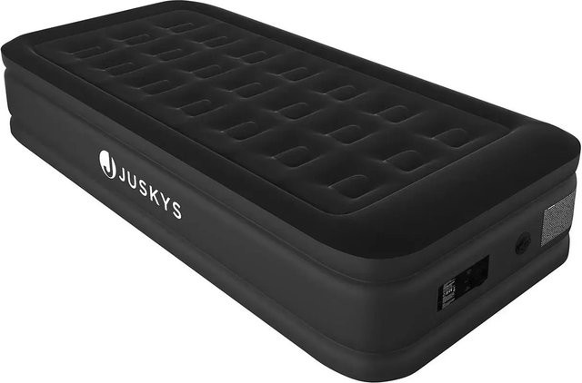 Juskys Luftbett Sapri M in Schwarz, selbstaufblasende Luftmatratze für 1 Person mit integrierter Pumpe, B/T/H: 90 x 190 x 44 cm - Bild 1