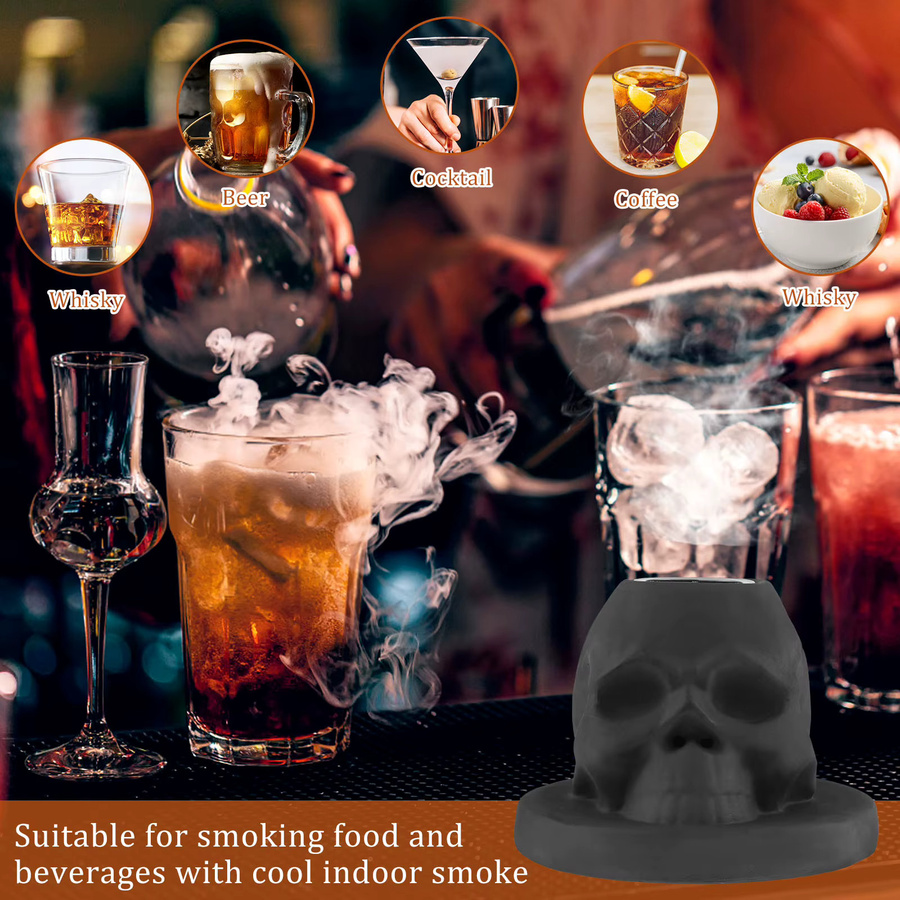Keramik Cocktail Raucher Kit in Schwarz für Whisky, Wein und Bourbon - Bild 4
