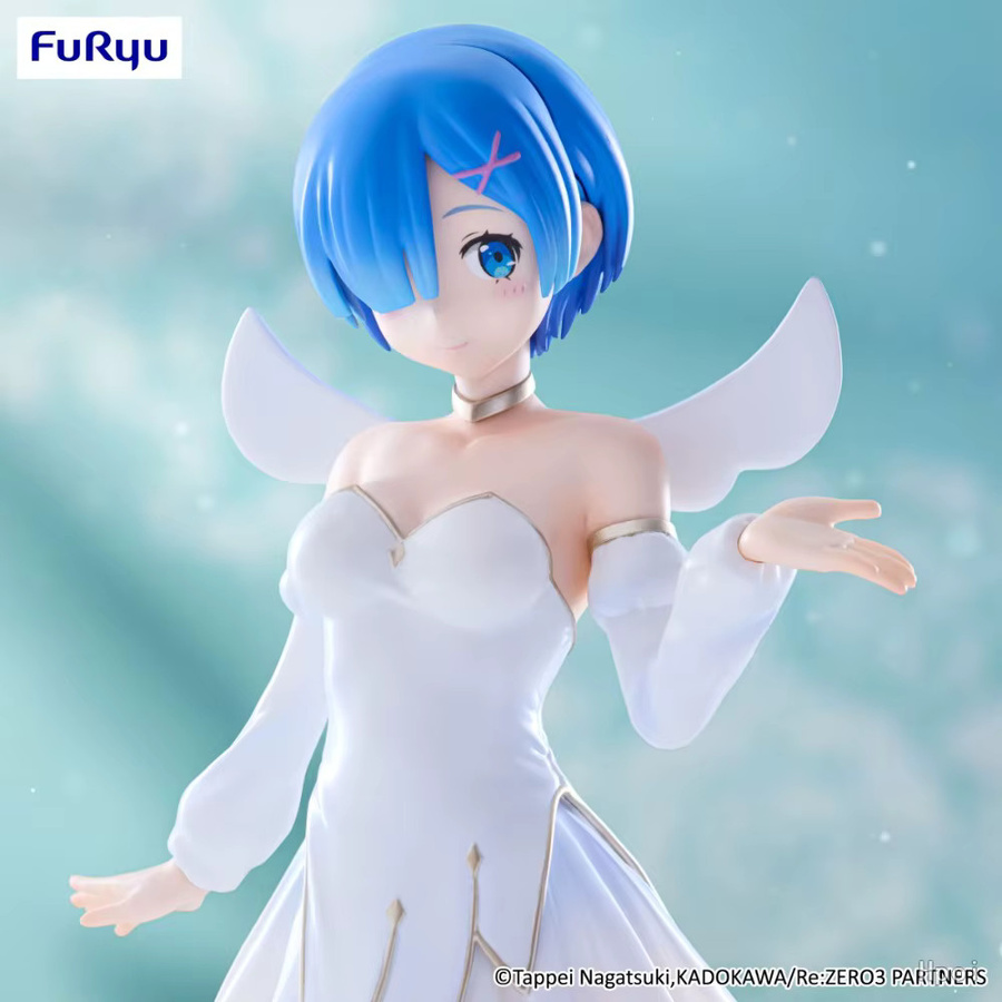 FuRyu Re:Zero Rem Little Wings Ver. BiCute Pure Figur, 25cm - Bild 2