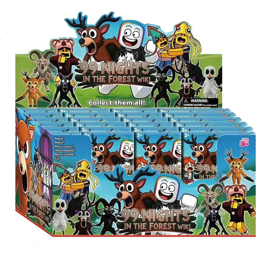 Heiß 99 Nächte im Wald Actionfigur Blind Box als Schreibtischdekoration aus PVC, Multicolor - Bild 3