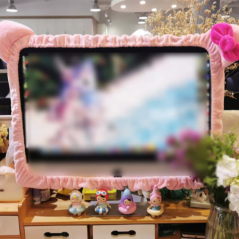 Staubdichte Monitor-Schutzhülle für Notebook und Computer in Pink - Bild 2