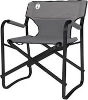 Coleman Steel Deck Chair Camping-Stuhl mit Armlehnen in Grau und Schwarz aus Aluminium und UV-beständigem 600D Oxford Polyester - Bild 1