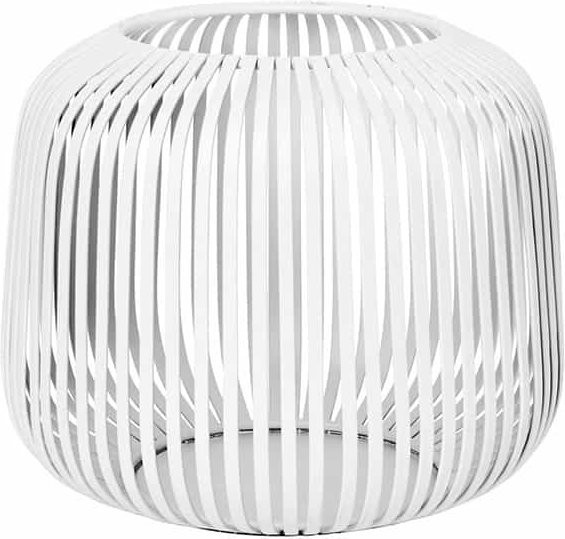 Blomus Laterne LITO Windlicht Weiß aus Metall und Glas Höhe: 10 cm - Bild 1