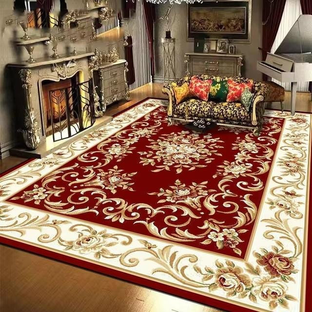 JGJG Teppich in Rot im modernen europäischen Stil, waschbar und rutschfest, B/T: 60 x 40 cm - Bild 1