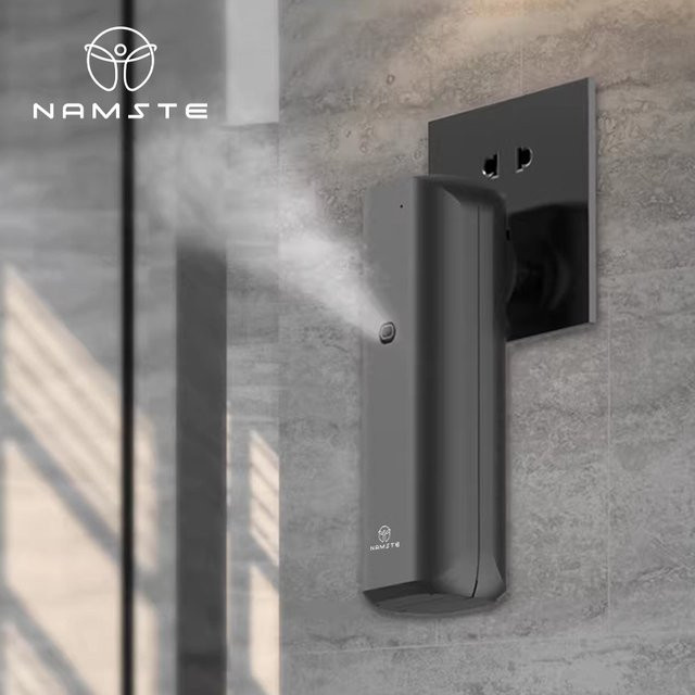 NAMASTE Plug-in Wand-Duftdiffusor in Weiß, wasserloser intelligenter Aroma-Diffusor für ätherische Öle und Raumduft - Bild 1