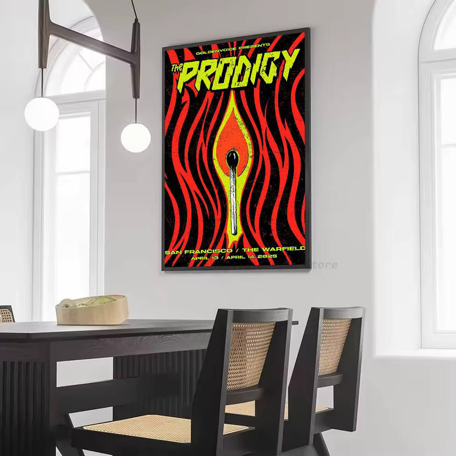 The Prodigy Poster-Aufkleber Wandkunst in Mehrfarben als wasserfester Aufkleber für deine Heimdekoration - Bild 6