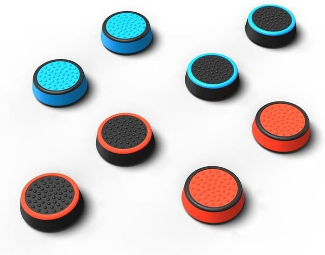 uRage Control-Stick-Aufsätze-Set Colors 8in1 für Nintendo Switch 2 JoyCons, Bunt - Bild 1