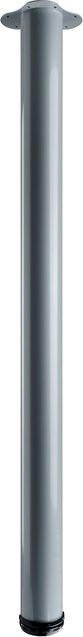 Hettich Tischbein Aluminium-Optik inkl. Montageplatte Durchmesser: 75 mm, Höhe: 1100 - 1130 mm - Bild 1