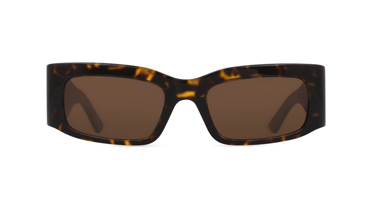 Balenciaga BB0328S Sonnenbrille, Vollrand, Eckig, Acetat, Unisex, braun - Bild 1