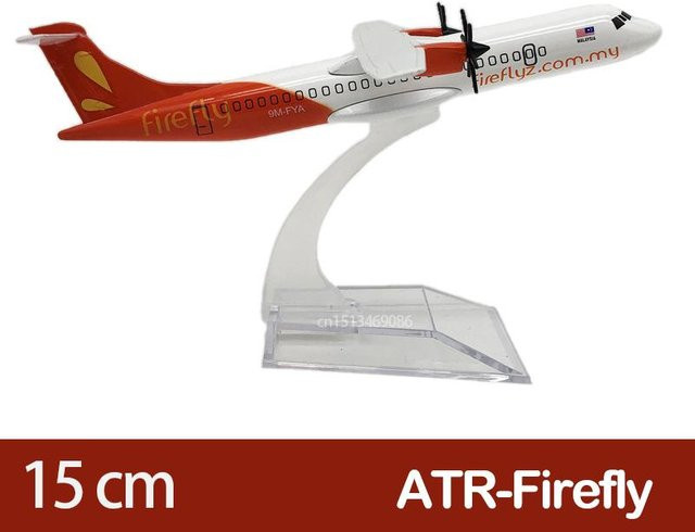 Linyi toy car ATR72 Firefly Avianca Airlines Concorde France Airways, Spielfahrzeug, Weiß, 1:500, ab 14 Jahren - Bild 1
