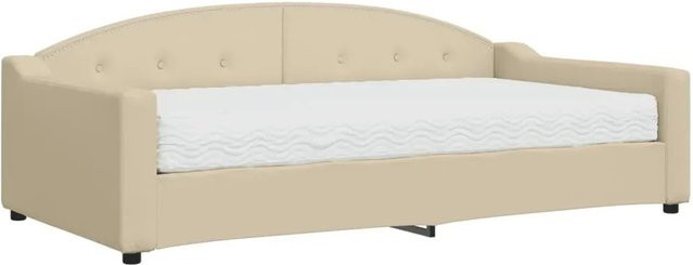 vidaXL Tagesbett mit Matratze in Beige, B/T/H: 223 x 100 x 75 cm - Bild 1