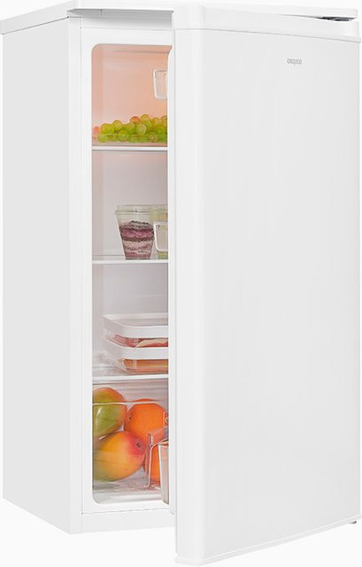 Exquisit KS116-V-040F Vollraumkühlschrank in Weiss mit LED-Innenbeleuchtung und Flaschenregal, B/T/H: 50 x 55 x 160 cm - Bild 1