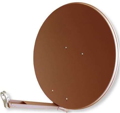 Televes Classic Line S860CL-Z SAT Antenne mit Alu-Reflektor in Ziegelrot, B: 90 cm, H: 85 cm - Bild 1