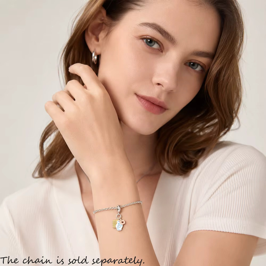 Thaddaeus Krug-Anhänger-Charm, 925 Silber, Unisex - Bild 2