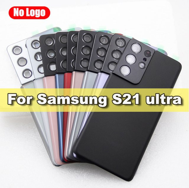 Samsung Galaxy S21 Ultra G998 Ersatz-Rückgehäuse in Weiß mit Klebstoff - Bild 1